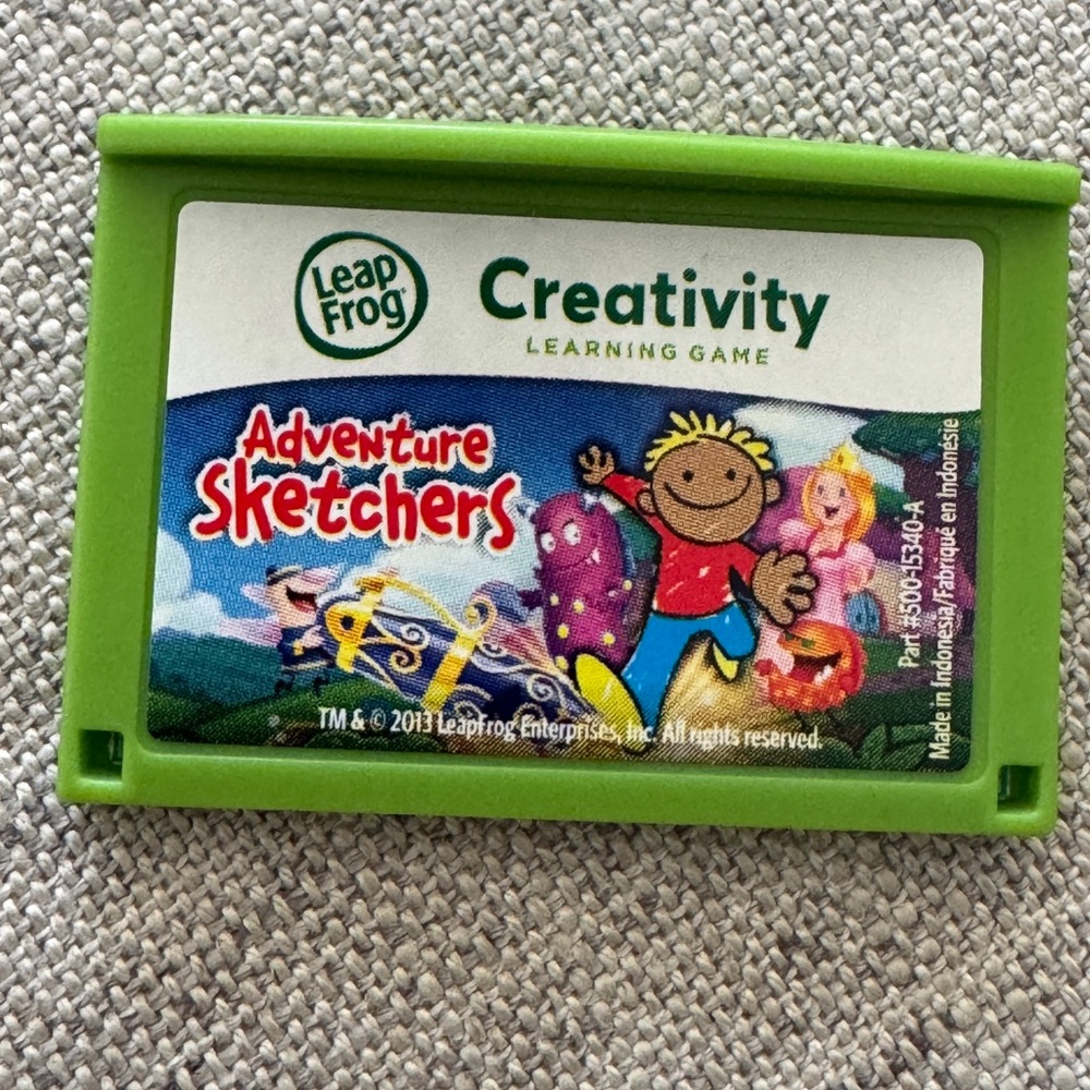 LeapFrog Explorer Learning Game Adventure Sketchers game cartridge RARE